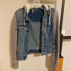 Free People Jean Sweatshirt Hoodie